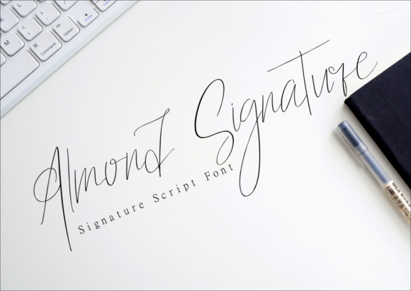 Almond Signature: A Stylish Script Font