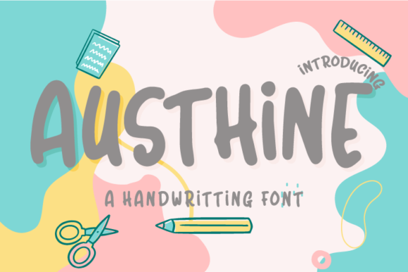 Austhine: A Quirky Handwritten Font for Web Design