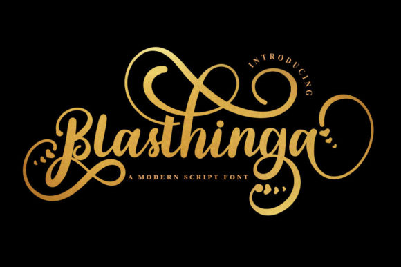 Blasthinga: A Bold Handwritten Font