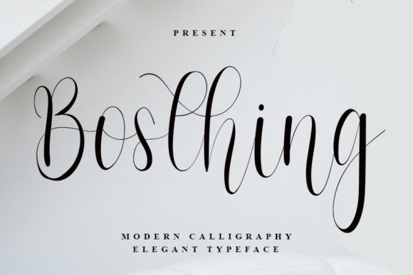 Bosthing: A Script Font for Creative Makers