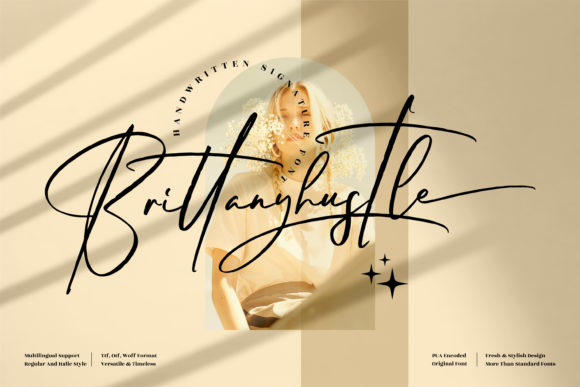 Brittanyhustle: A Stylish Font for Business Branding