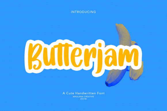 Butterjam: A Handwritten Font for Creative Makers