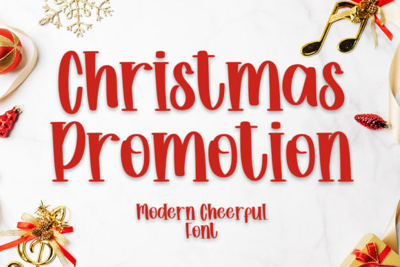 Christmas Promotion Font for Web Design