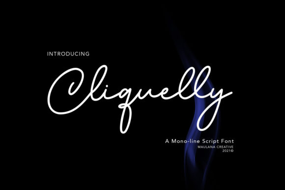 Cliquelly: A Font for Business Elegance