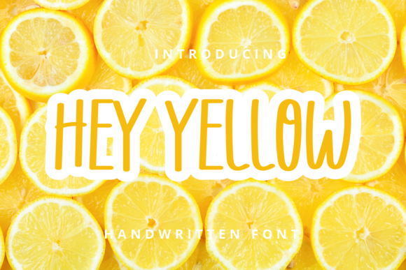 Hey Yellow Font for Web Design