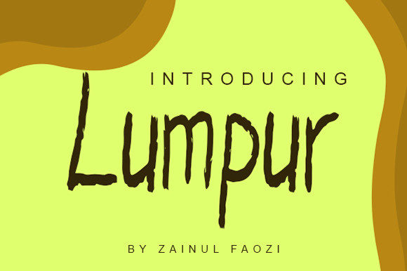 Lumpur: A Handwritten Font for Editorial Design