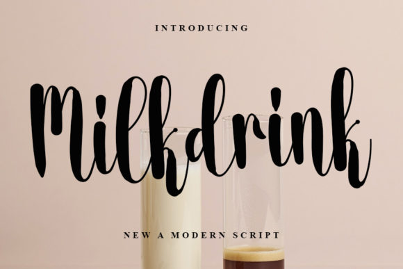 Milkdrink: A Handwritten Font for Business