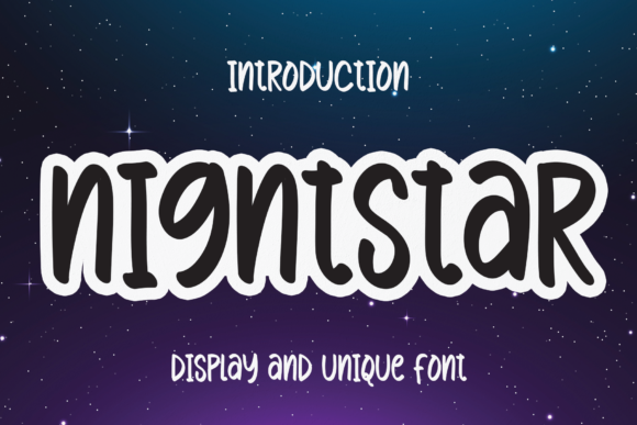 Nightstar: A Handwritten Font for Creative Makers