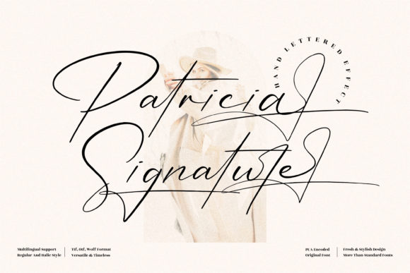 Patricia Signature: A Elegant Script Font for Web Design