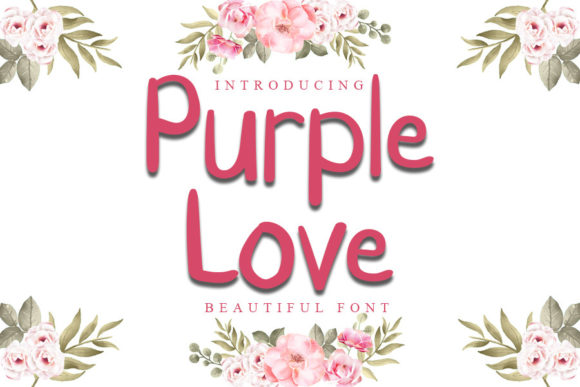 Purple Love Font: A Creative Typeface