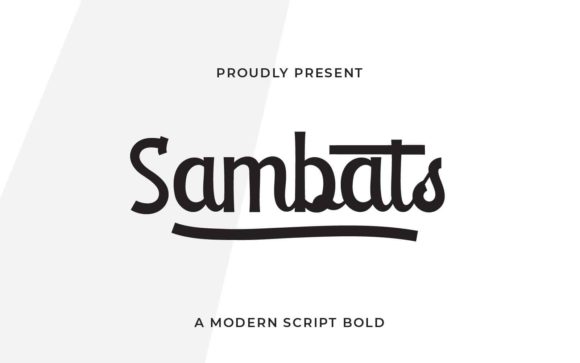 Sambats: A Handwritten Font for Elegant Design