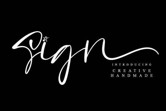 Sign: A Handwritten Font for Creative Makers