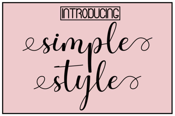 Simple Style: A Font for Elegant Branding